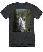 Waterfall Amidst Forest Landscape T-Shirt