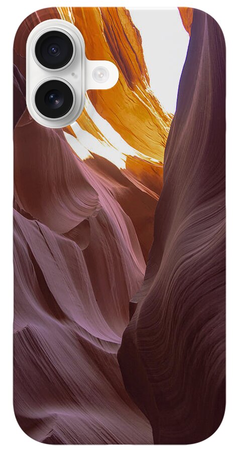 Curves Of Sunlit Antelope Canyon Walls iPhone Case