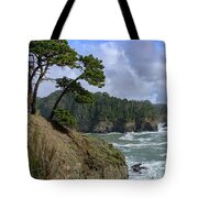 Coastal Serenity With Rugged Cliffs Tote Bag