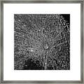 Lunar Surface Craters In Detail Framed Print