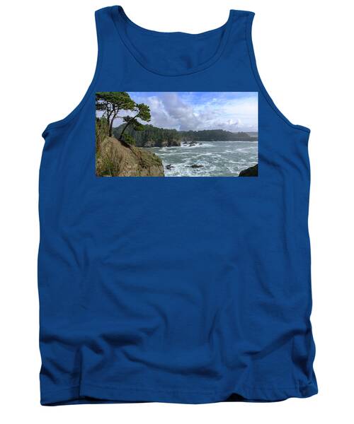 Coastal Serenity With Rugged Cliffs Tank Top