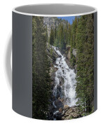 Waterfall Amidst Forest Landscape Coffee Mug