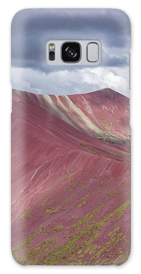 Vibrant Red Mountain Landscape Galaxy Case
