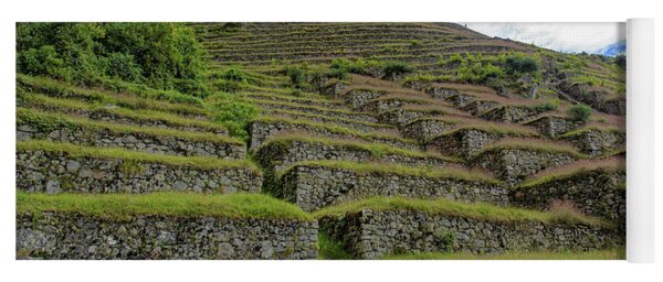 Ancient Terraces Amidst Greenery Yoga Mat