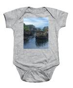 Serene Coastal Rocky Landscape Baby One-Piece