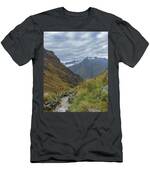 Trail Through Majestic Mountain Landscape To Dead Woman's Pass T-Shirt
