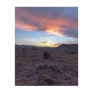 Desert Sunset Over Rugged Terrain by Brandon Wichmann Desert Sunset Over Rugged Terrain by Brandon Wichmann