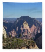 Majestic Mountain Range View Fleece Blanket by Brandon Wichmann