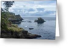 Rugged Coastal Landscape with Cliffs Greeting Card