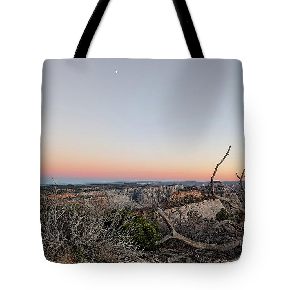 Breathtaking Canyon Sunset View Tote Bag