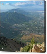 Expansive View From Ben Lomond Summit Acrylic Print