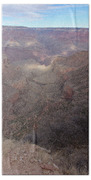 Majestic Grand Canyon Overlook Under Azure Sky Bath Towel