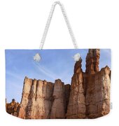 Majestic Rock Formations Under Blue Sky In Bryce Canyon National Park Weekender Tote Bag
