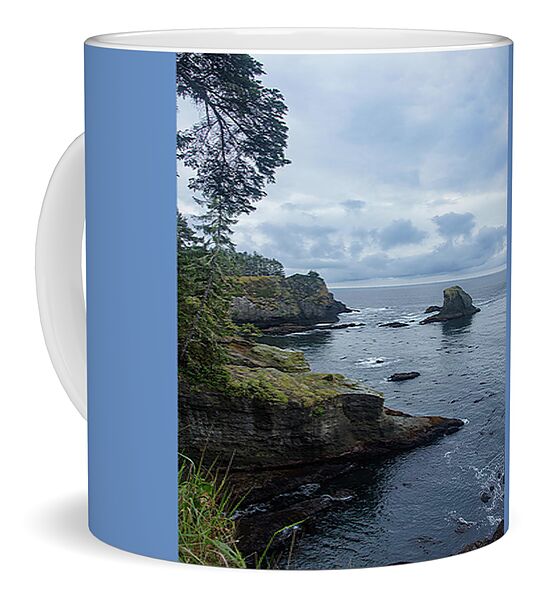 Rugged Coastal Landscape with Cliffs Coffee Mug