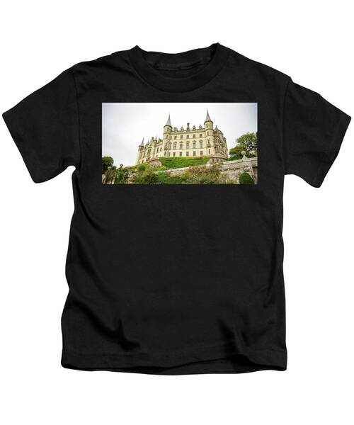 Majestic Castle On Hill Kids T-Shirt