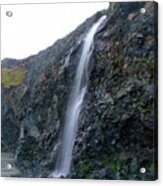 Secluded Coastal Waterfall Cascade Acrylic Print