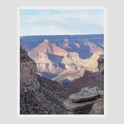Majestic Grand Canyon Vista At Sunset Sticker