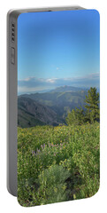 Mountain View with Wildflowers Portable Battery Charger