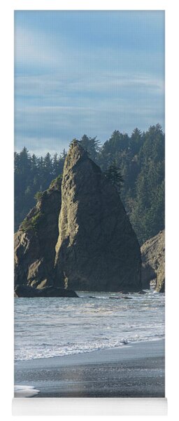 Dramatic Coastal Rock Formations Yoga Mat