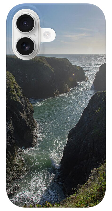 Dramatic Coastal Cliff Scene iPhone Case