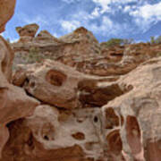Majestic Rock Formations In Capitol Reef National Park Art Print