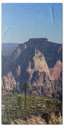 Majestic Mountain Range View Bath Towel