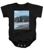Dramatic Coastal Rock Formations Baby One-Piece