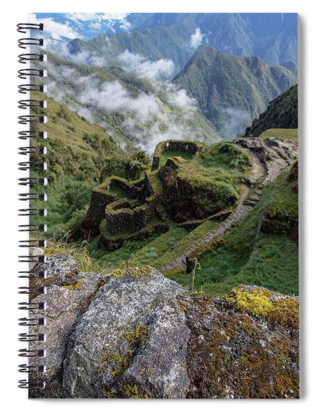 Misty Mountain Pathway Of The Inca Trail Spiral Notebook