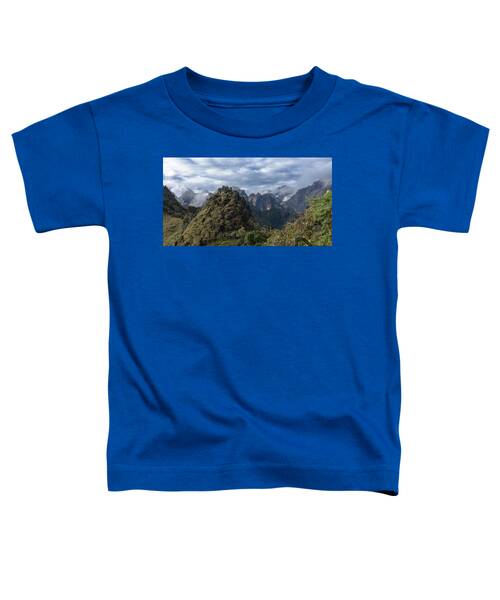 Misty Andes Mountain Range Landscape Toddler T-Shirt