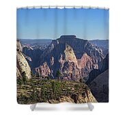 Majestic Mountain Range View Shower Curtain by Brandon Wichmann