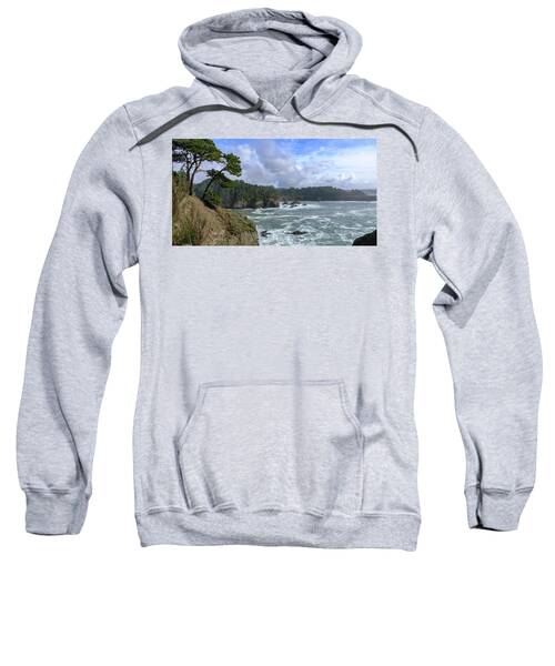 Coastal Serenity With Rugged Cliffs Sweatshirt