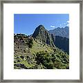 Machu Picchu In Sunlit Splendor Framed Print