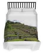 Ancient Terraces Amidst Greenery Duvet Cover