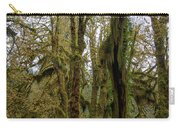 Moss-Covered Trees in a Dense Forest Zip Pouch