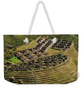 Ancient Terraces And Ruins In Andes Mountains Weekender Tote Bag
