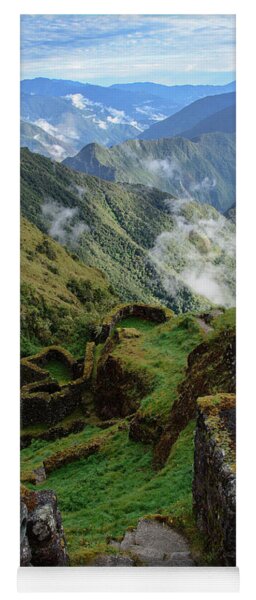 Mysterious Incan Ruins In The Mountains Yoga Mat