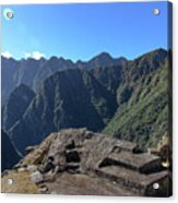 Majestic Mountain Views At Machu Picchu Acrylic Print