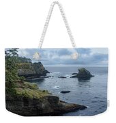 Rugged Coastal Landscape with Cliffs Weekender Tote Bag