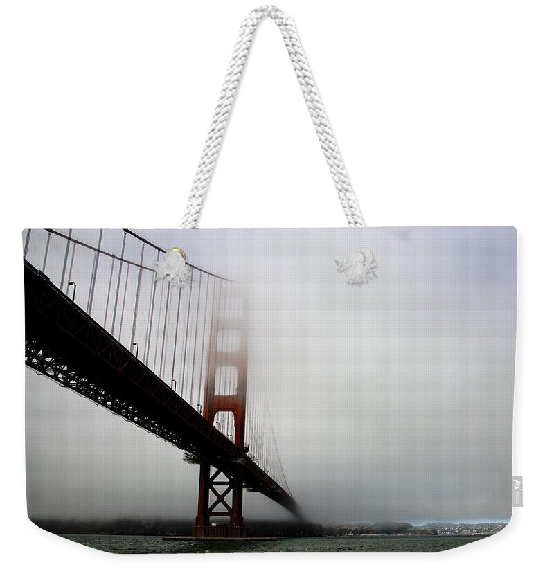Golden Gate Bridge Disappears Into Misty Fog Weekender Tote Bag