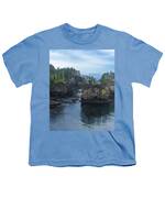Serene Coastal Rocky Landscape Youth T-Shirt