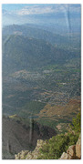 Expansive View From Ben Lomond Summit Beach Towel