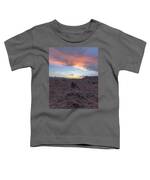 Desert Sunset Over Rugged Terrain Toddler T-Shirt