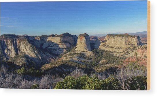 Majestic National Park Canyon Views Wood Print