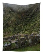 Misty Mountain Ruins Tapestry