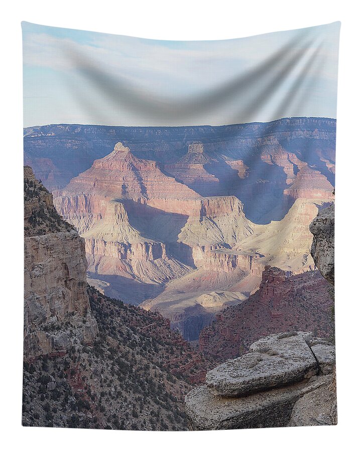 Majestic Grand Canyon Vista At Sunset Tapestry