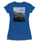 Majestic Andes Mountain Peaks Under Cloudy Sky Women's T-Shirt