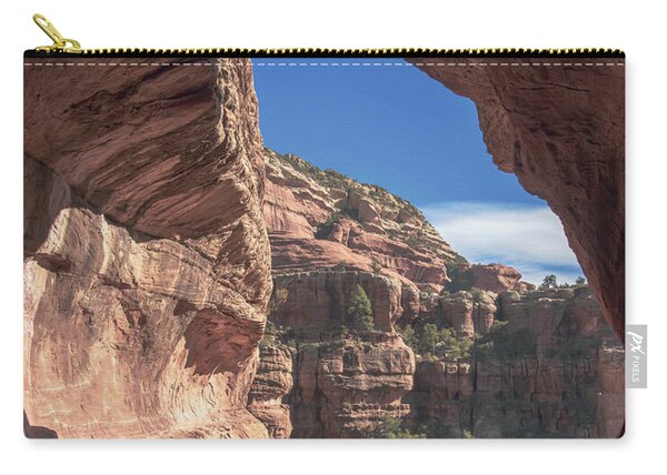Canyon View Framed By Rocky Cliffs Zip Pouch