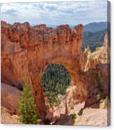 Majestic Natural Rock Arch In Bryce Canyon National Park Canvas Print
