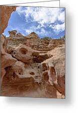 Majestic Rock Formations In Capitol Reef National Park Greeting Card