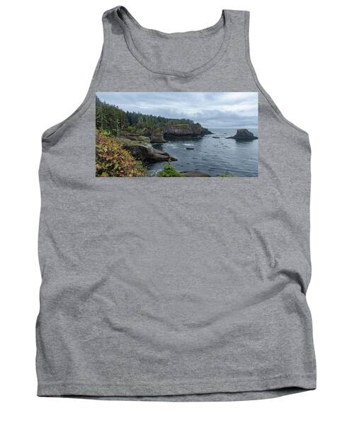 Serene Coastal Cliffs at Dawn Tank Top